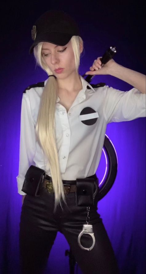 #securitybreach #fnafsecuritybreach #vanessafnaf #fnaf #vanny Security Guard Uniform Fnaf, Fnaf Security Guard Cosplay, Vanessa Cosplay Fnaf, Fnaf Security Guard Outfit, Vanessa Security Guard, Security Breach Cosplay, Fnaf Cosplay Ideas, Vanessa Fnaf, Fnaf Vanny