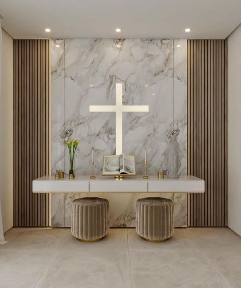 God Corner At Home, House Alter Designs, Altar Wall Design, Altar Home Ideas, Church Alters Design, Prayer Alter Ideas Home Altar, Altar Ideas Catholic, Jesus Room Decor, Prayer Room Ideas Catholic