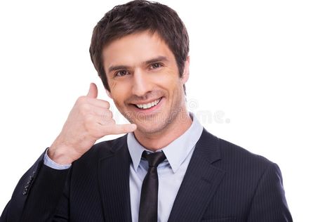 Call me!. Happy young man in shirt and tie gesturing mobile phone near his face , #AD, #shirt, #tie, #gesturing, #man, #Call #ad Happy Images, Shirt And Tie, Shirt Tie, Formal Wear, Call Me, Mobile Phone, Stock Images, Mens Shirts, Stock Photos