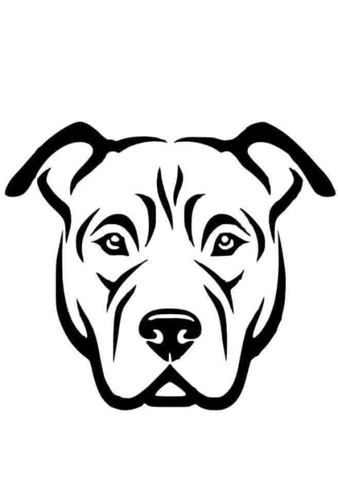 Dog Pumpkin Carving Ideas, Dog Pumpkin Carving, Pumpkin Carving Ideas Easy, Pit Bull Drawing, Pitbull Drawing, Pumpkin Carving Stencils Templates, Dog Stencil, Abstract Tattoo Ideas, Dog Skull