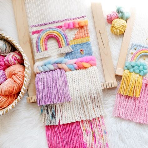 Weaving Products, Crochet Banner, Boho Kids Decor, Weave Ideas, Artsy Crafts, Wall Charm, Montessori Bedroom, Wall Weave, Weaving Loom Projects