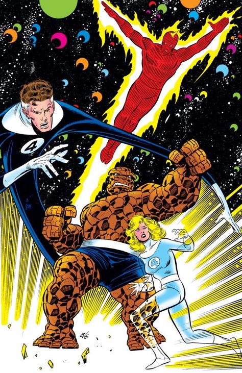 Fantastic Four Marvel, Fantastic Four Comics, The Fantastic Four, Mister Fantastic, John Buscema, Invisible Woman, Comic Book Artwork, Marvel Comic Universe, Marvel Comics Art