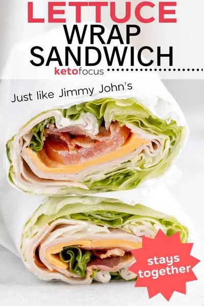 Bacon Lettuce Wraps, Lettuce Sandwich, Keto Ground Beef Recipes, Keto Ground Beef, Turkey Lettuce Wraps, Sandwich Wrap, Lunch Wraps, Lettuce Wrap Recipes, Deli Turkey