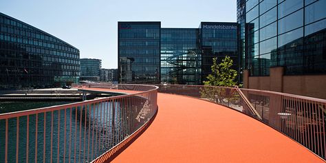 Copenhagen’s New Bike Skyway Makes Commuting Look Fun Bicycle Friendly Cities, Sky Bike, Olafur Eliasson, Public Realm, Bike Lane, Pedestrian Bridge, Future City, Smart City, Northern Europe