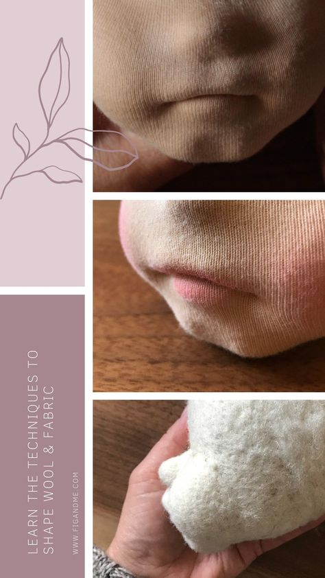 Class Open: Needle Felting a Doll's Face in Wool Young Child Edition — fig & me Soft Sculpture Dolls Patterns Free, Waldorf Doll Tutorial Free Pattern, Waldorf Doll Pattern Free, Waldorf Doll Tutorial, Felt Crafts Dolls, Handmade Dolls Patterns, Soft Sculpted Doll, Waldorf Dolls Clothes, Doll Making Patterns