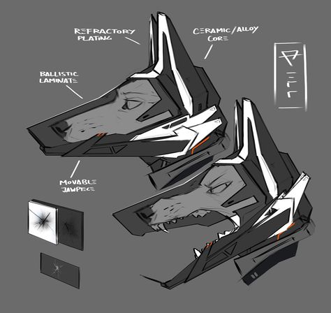 Shoji Ushiyama - Terran visor helmet Protogen Reference, Mythical Creatures Art, Armor Concept, Art Tutorials Drawing, Drawing Reference Poses, Creature Art, Art Reference Photos, Art Reference Poses, Fantasy Character Design