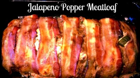 Bbq Jalapeño Popper Meatloaf, Jalapeno Popper Meatloaf Recipe, Cheese Stuffed Meatloaf, Bacon Wrapped Jalapeno Poppers, Bacon Wrapped Jalapenos, Dinner Side Dishes, Jalapeno Poppers, Keto Recipes Dinner, Chicken Recipes Casserole