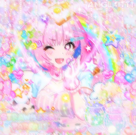 (icon/pfp use is ok, just credit me if used publicly!) #decora #rainbowcore #cutecore #kawaii Rainbow Pfp Icons, Kawaiikei Pfp, Anime Kawaiicore Pfp, Tropical Pfp, Cutecore Pfp Anime 2000s, Fairy Kei Pfp, Cutecore Pfp Poc, Cutecore Icons, Kawaii Kei