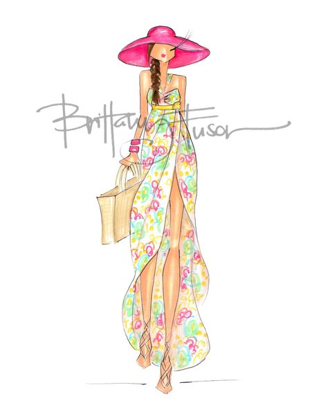 Brittany Fuson, Silhouette Mode, Fashion Sketching, Dress Illustration, Fashion Illustration Sketches Dresses, Beautiful Sketches, Sketches Dresses, Fashion Illustration Sketches, Beauty Illustration