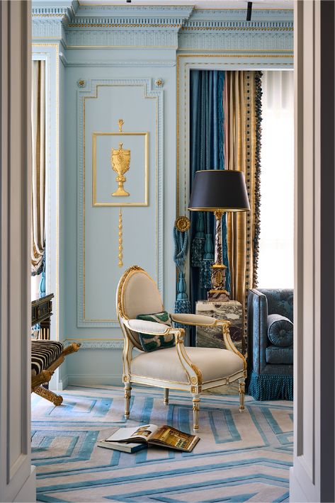 Thafer’s Whimsical English Regency Pied-à-terre - EVA Classic Modern Interior, Dubai Apartment, Regency Interior, Vogue Arabia, English Interior, Midwest Living, Interior Fit Out, Furniture Details Design, Redecorate Bedroom