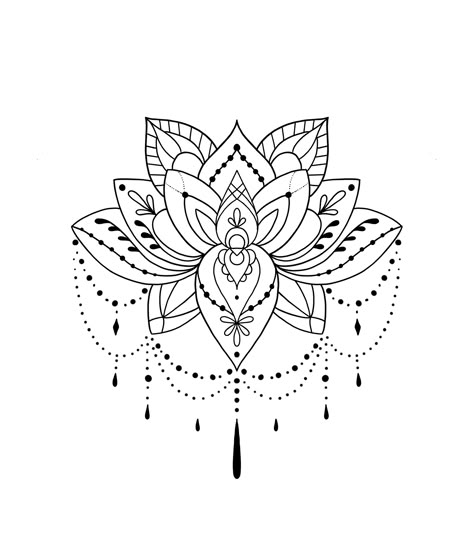 Mandela Tattoo Stencil, Lotus Flower Tattoo Mandala, Tattoo Stencils Outline For Women Leg, Mandela Tattoo Thigh, Lotus Shoulder Tattoos For Women, Thigh Tattoo Stencil, Mandala Tattoo Design Women, Lotus Tattoo Shoulder, Mandala Hip Tattoo