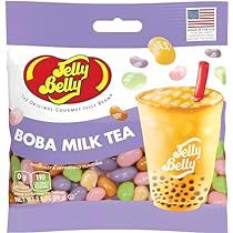 Jelly Belly Boba Milk Tea Jelly Beans (100 g) Mango Milk Tea, Jelly Belly Flavors, Matcha Milk Tea, Jelly Bean Flavors, Taro Milk Tea, Tea Jelly, Thai Milk Tea, Matcha Milk, Boba Milk Tea