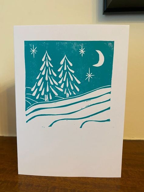 Lino Print Xmas Cards, Christmas Card Lino Print, Lino Christmas Cards, Lino Cut Christmas Cards, Lino Print Christmas Cards, Christmas Lino Print Ideas, Christmas Lino Print, Lino Cut Ideas, Lino Christmas