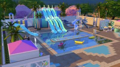 Mod The Sims - Super Splash Water Park Sims 4 Water Slide, Sims 4 Swimming Pool, Sims Rooms, Sims 4 Cc Kids Clothing, Sims 4 House Plans, Sims 4 Game Mods, Sims 4 Expansions, Play Sims, Sims 4 Cc Folder