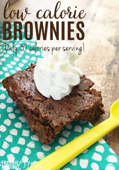 Low Calorie Brownies, Low Calorie Sweets, Low Calorie Baking, Low Cal Dessert, Low Calorie Dessert, No Sugar Diet, Calorie Recipes, Low Cal Recipes, Low Calorie Desserts