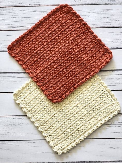 Herringbone Dishcloth Herringbone Dishcloth Pattern, Crocheted Cotton Dish Cloths, Crochet Weaving Pattern, Cotton Dishcloths Crochet, Crochet Dishcloth Stitches, Quick Crochet Dishcloth, Woven Crochet Stitch, Washcloth Pattern Crochet, Worsted Crochet Patterns