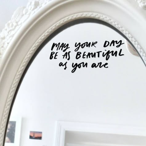 Instagramable Bathroom Ideas, Beautiful The Way You Are, Sayings For Mirrors, You Are Your Home, Mirror Mirror On The Wall Quote, You Are The Best, Come As You Are, Mirror Sayings, Inspirational Mirror