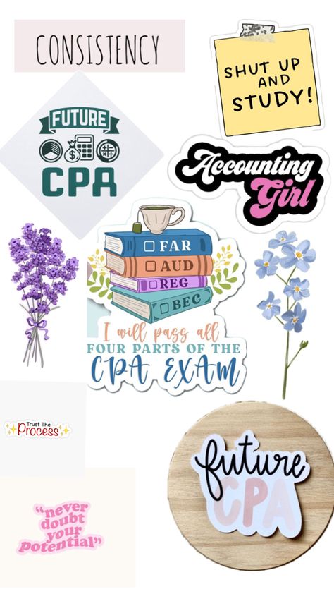 Kick start studying for CPA Cpa Motivation, Accounting Student Aesthetic, Start Studying, Accounting Student, Cpa Exam, Manifesting Vision Board, Career Goals, Accounting