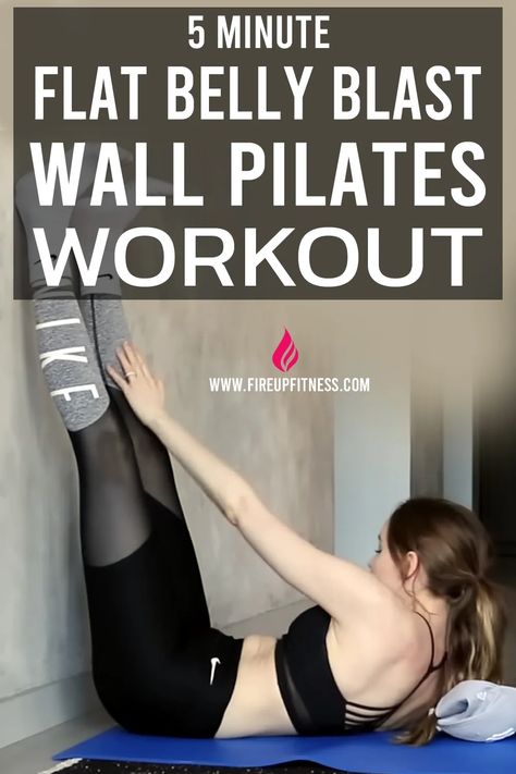 5-Minute Flat Belly Blast: Try This Wall Pilates Workout Now Wall Pilates For Menopausal Women, Wall Exercises For Stomach Beginners, Better Me Wall Pilates Workout, Pilates Stomach Exercises, Wall Pilates Workout For Belly, Wall Pilates Exercises Free Printable, Free Wall Pilates Workout Chart, Wall Pilates Free Workout Plan, Wall Exercises For Stomach