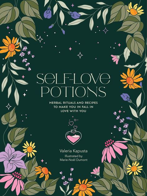 Self-Love Potions Book – Practising rituals and spells aren’t always the stereotypical theatrics of green liquid bubbling in a cauldron and objects levitating. In actual fact they can be as simple as setting an intention whilst sipping on a hot cup of herbal tea. Take a look at this beautiful Self-Love Potions book review from #millenniummilli #book #bookreview #review #wellness #selflove #potions #holistic #plants #lifestyle #cosmicvaleria @quartobooksus Potions Book, Fall In Love With Yourself, Inner Joy, Witch Tarot, Herbal Recipes, Magical Book, Moon Witch, Gloomy Day, Creative Block