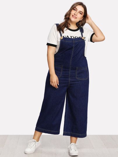 Overalls Women Plus Size, Styling Overalls Plus Size, Dungarees Outfit Plus Size, Dungarees Plus Size, Cheap Full-length Casual Overalls, Plus Size Dungarees, Dungaree Outfit, Overalls Outfit, Look Plus Size