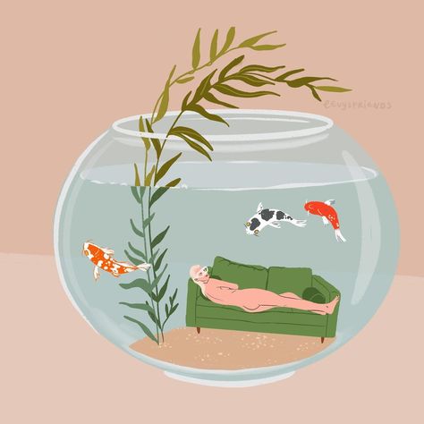 Alissa Levy (@levysfriends) • Fotos y videos de Instagram Fish Tank Illustration, Fish Tank Drawing, Tank Illustration, Tank Drawing, Fish Drawings, Brussels Belgium, Fish Art, Goldfish, Weekend Getaways