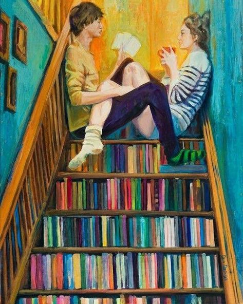 marysia on Twitter: "Katarzyna Orońska on books and love… " Romance Illustration, Installation Interactive, Reading Together, People Reading, Couple Painting, Deco Originale, Love And Romance, World Of Books, I Love Reading