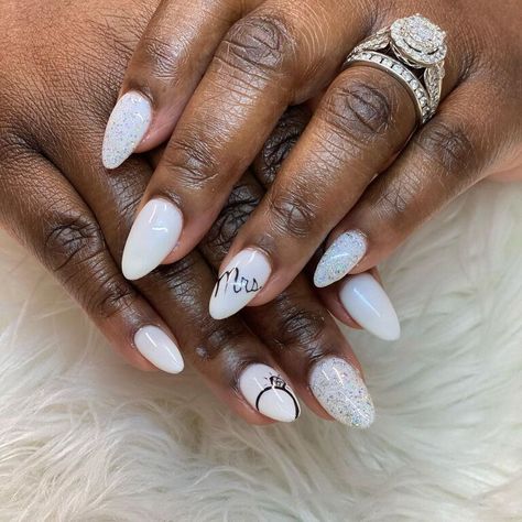 On-point inspo for the perfect manicure. Bachelorette Party Nail Ideas, Bachelorette Party Nails The Bride, Best Wedding Nails Brides, Bachelorette Nails The Bride, Bachelorette Nail Ideas, Bachelorette Party Nails, Fall Bachelorette, Bachelorette Nails, Bridal Shower Nails