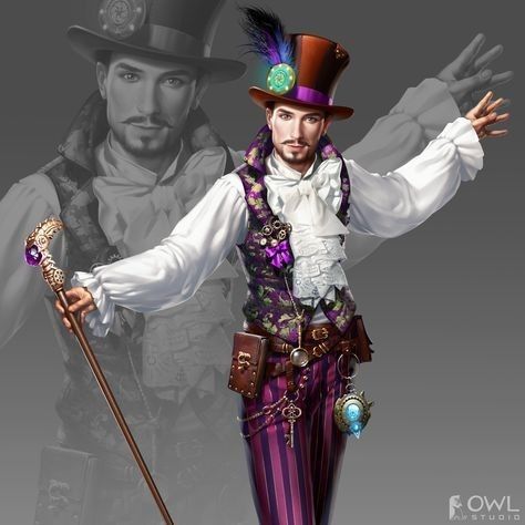 Carnival Characters, Steampunk Circus, Light Armor, Circus Characters, Dungeons And Dragons Characters, Dnd Art, Urban City, Fantasy Rpg, Dieselpunk