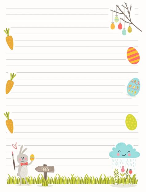 Easter Bunny Letter Template, Easter Bunny Notes Free Printable, Easter Writing Paper Free Printable, Letter From Easter Bunny Free Printable, Easter Bunny Note, Note From Easter Bunny, Easter Bunny Letter Printable, Easter Free Printables, Letter From Easter Bunny