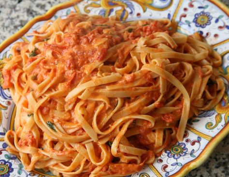 Lidias Italy Recipes, Lidia's Recipes, Lidia Bastianich, Creamy Tomato Sauce, Pasta Sauce Recipes, Braised Beef, Italian Pasta, Homemade Pasta, Pasta Recipe