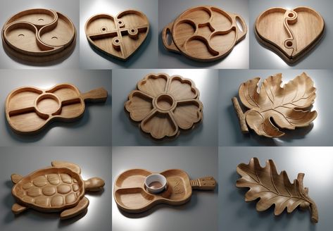 Cnc Machine Projects, Cnc Router Projects, Router Cnc, Router Projects, Flower Tray, Wooden Dishes, Routeur Cnc, Cnc Router Machine, Cnc Wood