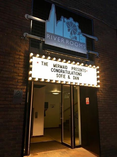 Renowned as a gorgeous wedding setting, our River Rooms have their own entrance so your big day is private and exclusive. 👰 🤵  Find out more or book a tour online: http://bit.ly/2AmU7EO?utm_content=bufferd82d4&utm_medium=social&utm_source=pinterest.com&utm_campaign=buffer   #weddingwednesday Bridebook #weddings #weddingplanning #weddingphotography #weddingvenues #Londonweddings #weddingdress #weddinghour #RiverRooms #TheMermaidLondon Theater Entrance, Wedding License, River Side, Beautiful River, London Wedding Venues, Shop Signage, London Venues, Comedy Club, River Thames