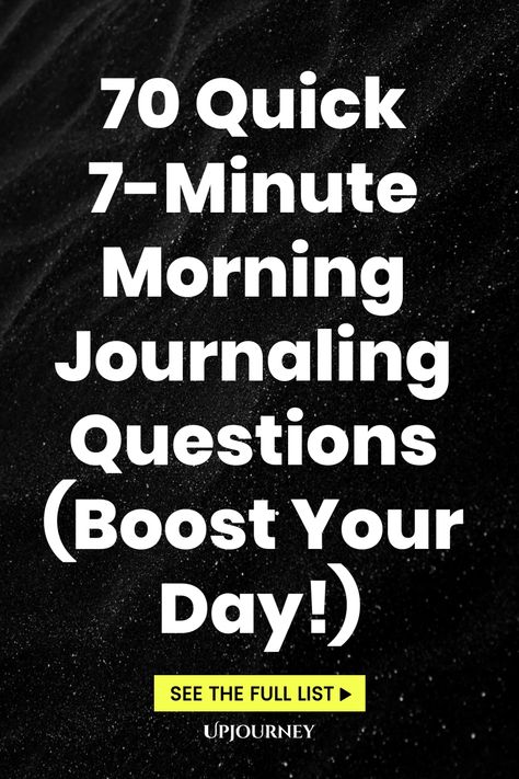 70 Quick 7-Minute Morning Journaling Questions (Boost Your Day!) Morning Journaling Questions, Morning Prompts, Simple Morning Journal Prompts, Gratitude Journal Questions, Daily Journal Prompts 365 Questions, Morning Journal Prompts For Productivity, Quick Morning Journal Prompts, 5 Min Journal Prompts Morning, Work Etiquette