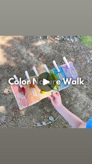 68 reactions · 6 comments | COLOR NATURE WALK 🌈 🚶‍♀ ✨ 

This activity is so simple to put together but so fun! It gets your kids outside AND working on their colors! 🧠🎉🪄

To do this color nature walk all you need is some cardboard, markers, and some clothes pins! Color the cardboard with colors of the rainbow. Then go outside and find colors that match! Clip them to your cardboard using the clothes pins as you go! Its that simple! 🌈🙌🔍

Want more easy activities for kids like this? Follow @wingitwithwhit for Mom Hack Mondays and daily activities for kids! 💕✨🎉

Nature walk, color activities, activities for toddlers, activities for toddlers, kids activities, toddler activities, nature activity, outdoor activities, outside play, outdoor play, outside activities, learning through play Daily Activities For Kids, Easy Activities For Kids, Nature Walk Activities, Nature Activity, Activities Outside, Toddlers Activities, Outside Play, Play Outdoor, Outside Activities