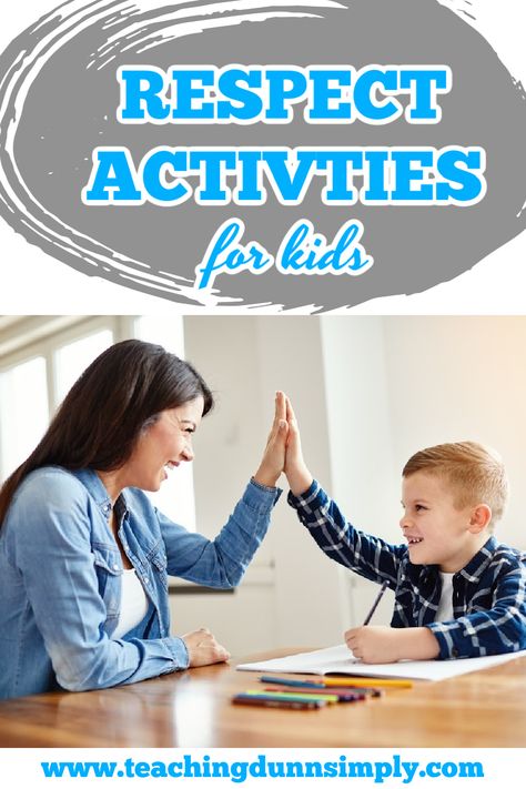 Respect Activities For Preschool, Respect Activities For Kids, Respect Classroom, Respect Activities, Nurture Group, Teaching Kids Respect, Teaching Respect, Respect Parents, Building Games For Kids