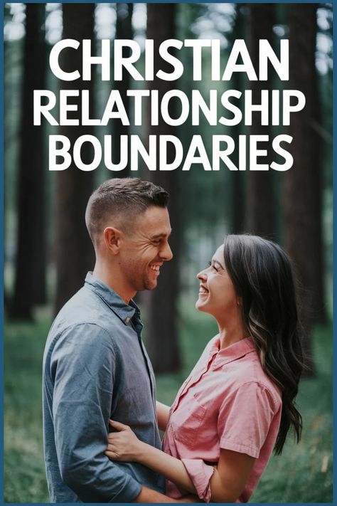 Couple smiling at each other in a forest with the text "Christian Relationship Boundaries" above. Christian Relationship Boundaries, Christian Dating Boundaries, Biblical Dating, Physical Boundaries, Boundaries In Marriage, Christian Dating Advice, Christian Articles, Honor God, Relationship Boundaries