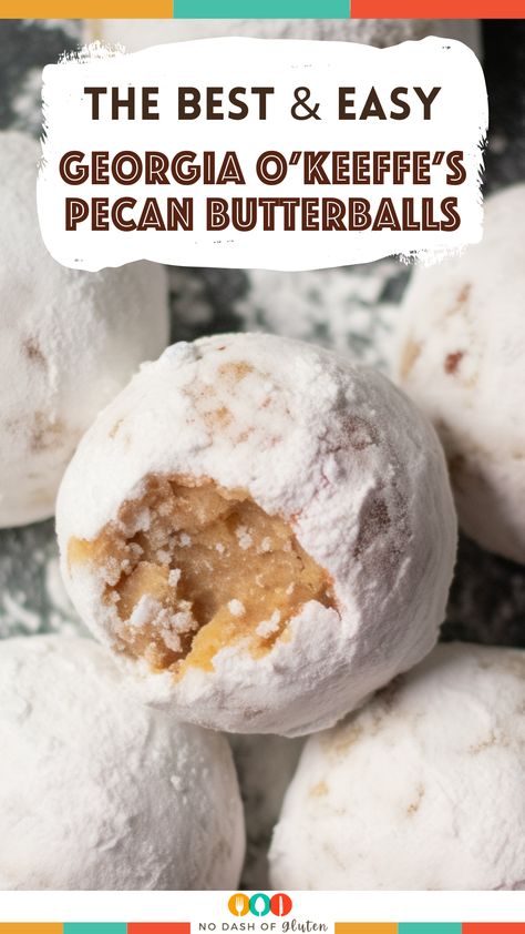 Georgia Okeefe Pecan Butterballs, Pecan Meltaway Cookies, Pecan Recipes Savory, Pecan Butterballs, Best Easy Appetizers, Butterball Cookies, Butterscotch Brownies, Cookie Cake Pie, Butter Balls