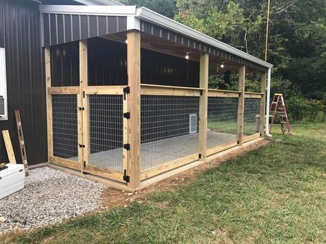 Dog Kennel Ideas, Diy Dog Run, Backyard Dog Area, Kennel Ideas Outdoor, Cheap Dog Kennels, Dog Kennel Designs, Kennel Ideas, Dog Run, Diy Dog Kennel