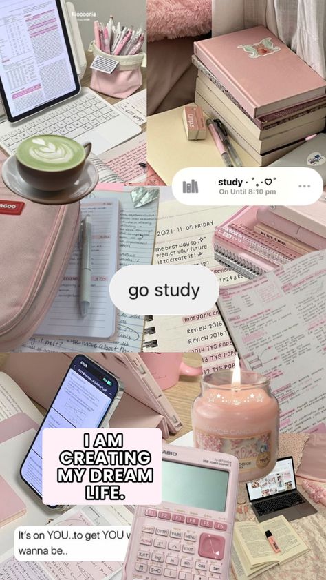 Study Notes Motivation, 2025 Study Plan, Pink Vision Board Pictures School, School Motivation Board, Study For Your Future, Going Back To School Vision Board, Back To School Lockscreen, School Planning Ideas, Productive Lockscreen