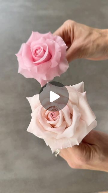 Ekaterina Salinger on Instagram: "Making of my sugar roses using flexible paste

#cake #cakedesign #cakedecorating #cakeart #cakeinspiration #caketıtorial #cakedecorating #caketrends #sugarflowers #sugarflower #waferpaper #wagerpaperflowers #sugarart #ekats #ekatsretreat #cakeretreat #ekats" Sugar Paste Flowers, M Craft, Sugar Rose, Crafts Paper Flowers, Diy Crafts Paper, Make A Cake, Cake Trends, Handmade Projects, Sugar Craft