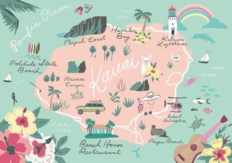 Queen Kapiolani Hotel, Hawaiian Quotes, Map Of Hawaii, Hawaii Trip Planning, Beach House Restaurant, Main Dining Room, Kauai Travel, Kauai Vacation, Surf Vibes