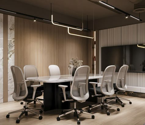 Modern Office Design Inspiration, Meeting Room Design Office, Ideas Office Decor, Minimal Office, Decorating Office, Conference Room Design, Meeting Room Design, Dresses Office, Office Design Inspiration