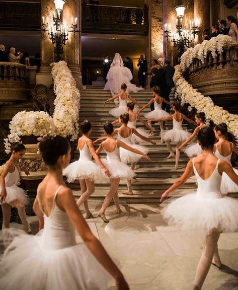 Adstreetstyle on Instagram: “Fairytale Fantasies 👰🏼💍#inspiration @lara.vissante #bridal #wedding #adstreetstyle” Swan Lake Wedding, Opera Garnier Paris, Christmas Wedding Inspiration, Dark Wedding Theme, Fishtail Wedding Dress, Swan Wedding, Opera Garnier, Dream Wedding Reception, Wedding Dress Bustle