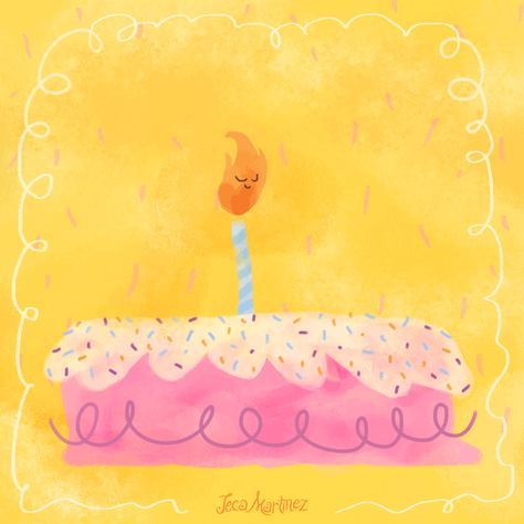 Birthday Cake Gif, 1st Birthday Girl Decorations, Happy Birthday Art, Cute Happy Birthday, Birthday Illustration, Birthday Blessings, Happy Wishes, Happy Birthday Mom, Happy B Day