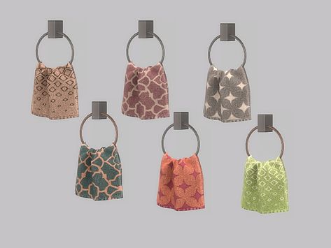 The Sims Resource - Bathroom Jaime Towel Small Towels In Bathroom Decorative, Sims 4 Clutter, Tumblr Sims 4, Sims 4 Cc Folder, Sims 4 Cc Furniture, Sims 4 Collections, Bedroom Plants, Small Towel, Sims Community