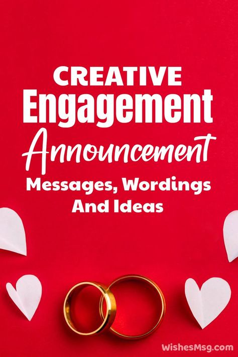 Engagement Announcements Cute Engagement Announcements, Creative Engagement Announcement, Engagement Message, Engagement News, Wording Ideas, Happy Engagement, Engagement Announcement, Important News, Social Media Engagement