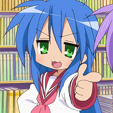 Konata Izumi, Animecore Webcore, Ride The Lightning, Moe Anime, Kawaii Core, Star Character, Lucky Star, Silly Pictures, Cute Art Styles