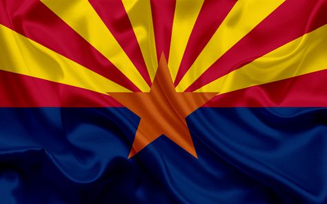 Download wallpapers Arizona Flag, flags of States, flag State of Arizona, USA, state Arizona, blue silk Russian Passport, 50 States Of America, American Flag Tattoos, Desert Tattoo, Us States Flags, Arizona State Flag, Arizona Flag, Flag Tattoos, Rising Sun Flag