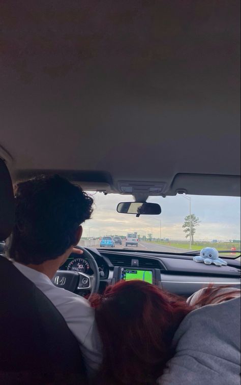 In A Car With Boyfriend, Car Guy Boyfriend Aesthetic, Car Romantic Date, In Car With Girlfriend, Car Trip Aesthetic Couple, Car Girlfriend Aesthetic, Boyfriend And Girlfriend In Car, Car Cuddles Couples, Car Ride Aesthetic Couple